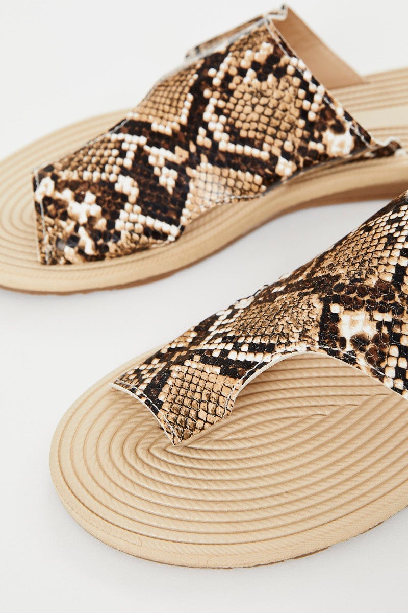 Animal Print Flat Slides - Image 2