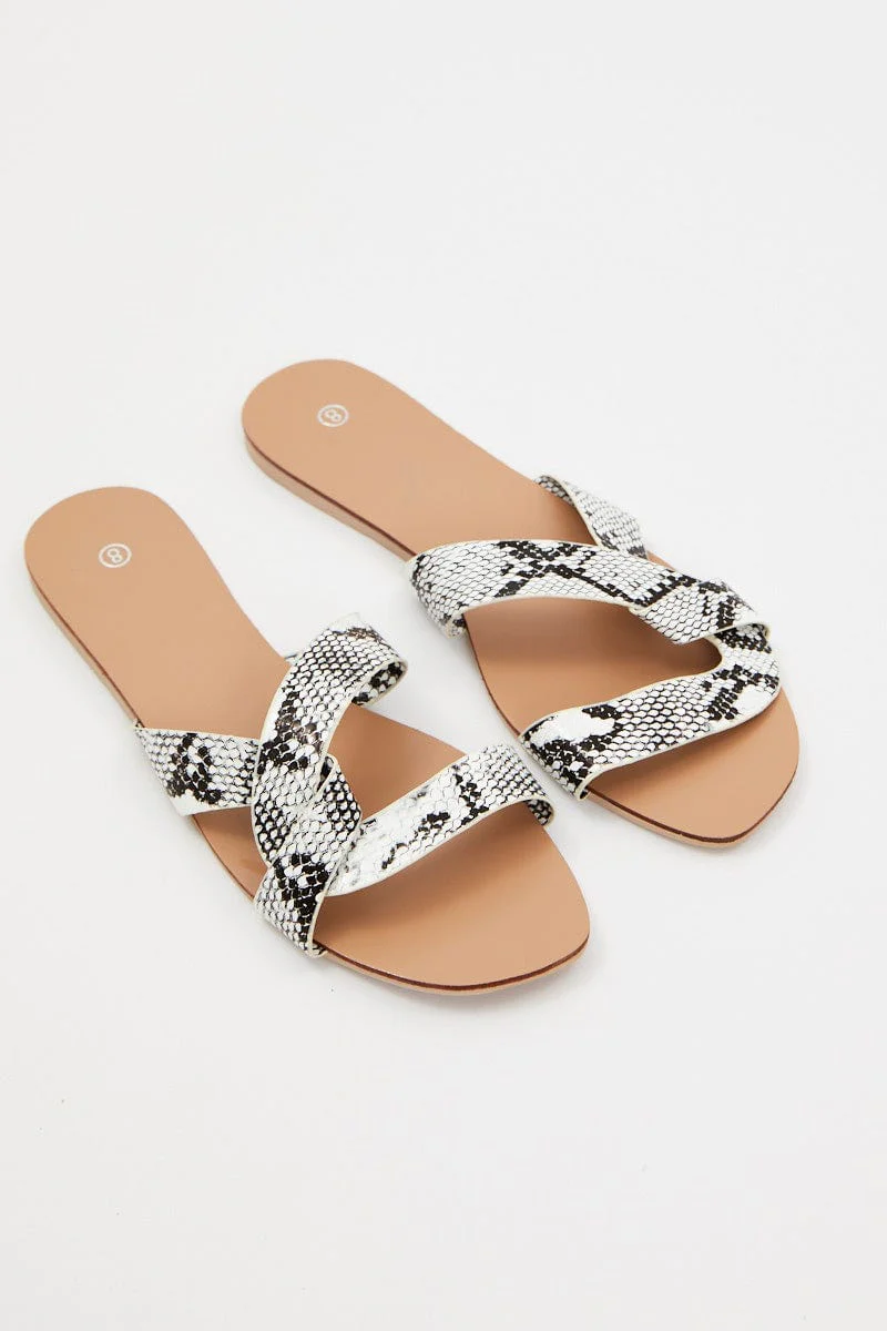 Animal Print Flat Slides - Image 3