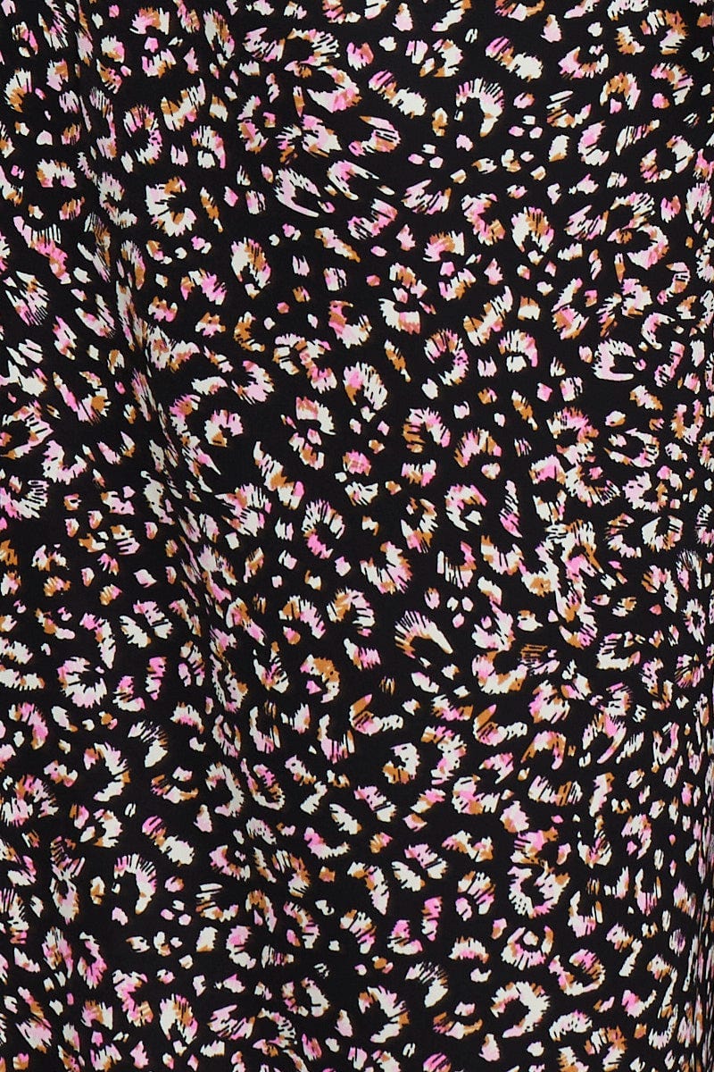 Animal Print Jumpsuit Strapless Waist Tie - Image 6