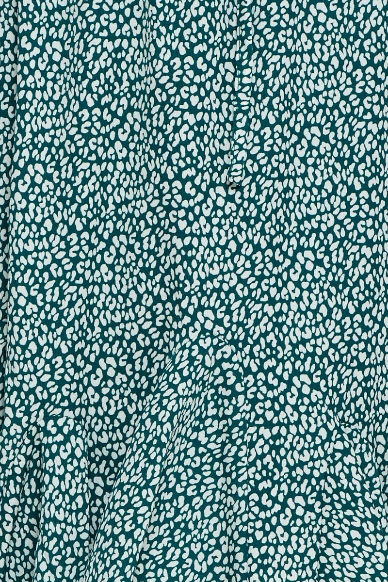Animal Print Mini Skater Skirt Ruffle Hem - Image 6