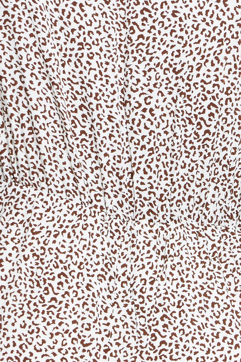 Animal Print Playsuit V-neck Short Sleeve - Image 6