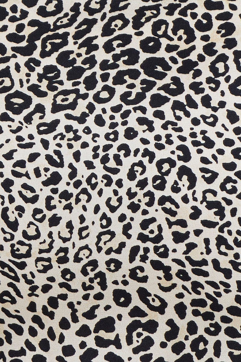 Animal Print Satin Cami Nightie Eyelash Lace Night Dress - Image 6
