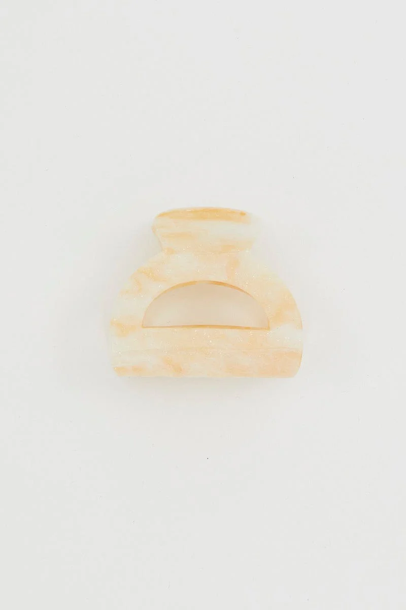 Beige Claw Clip