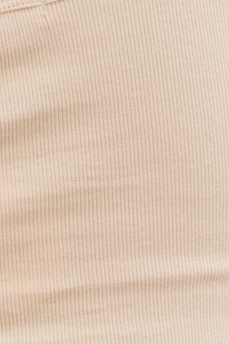 Beige Corset Top Sleeveless Scoop Neck - Image 7