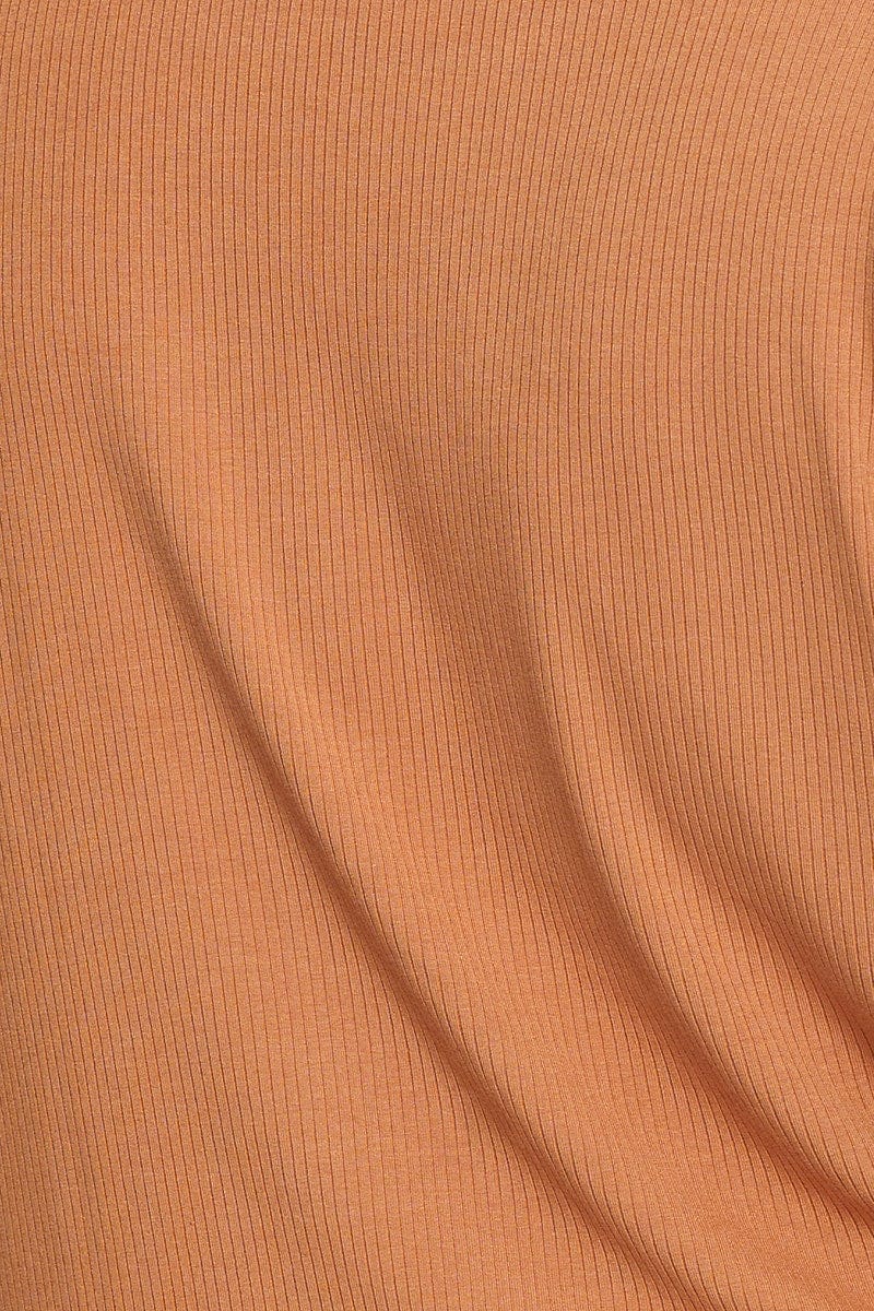 Beige Crop T-shirt Crew Neck Short Sleeve Semi - Image 6