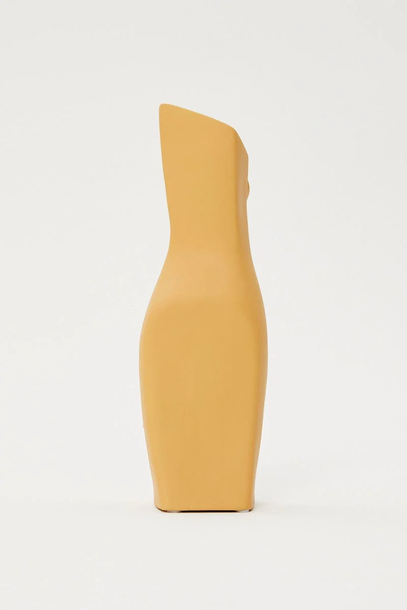 Beige Female Figure Vase 29Cm Tall - Image 3