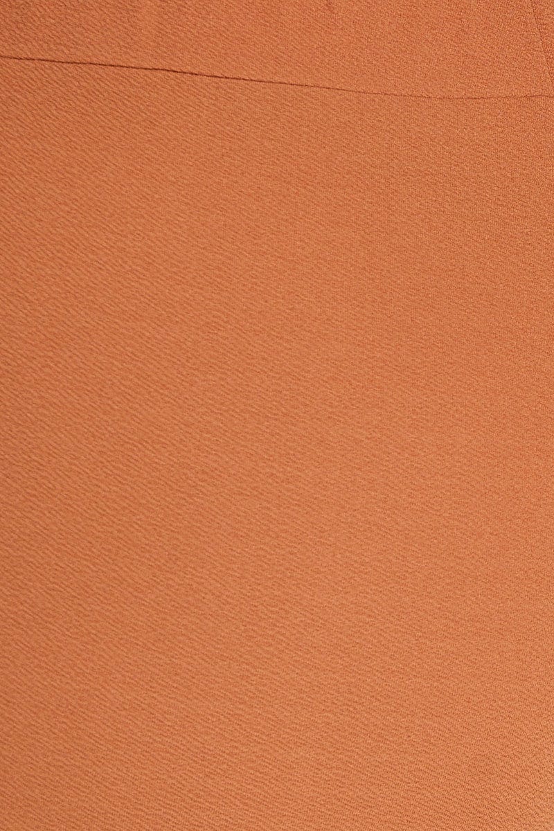 Beige Mid Rise Beige Slim Pants - Image 6