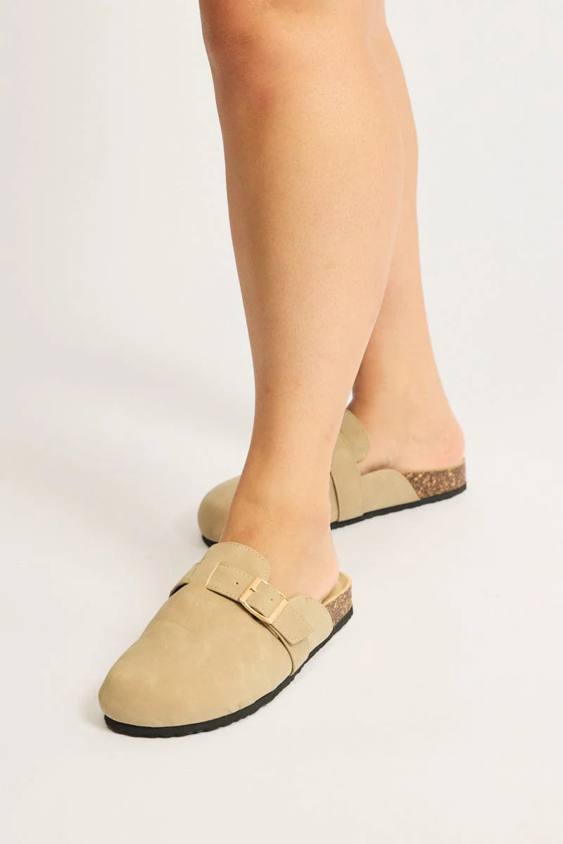 Beige Mule Clogs - Image 2
