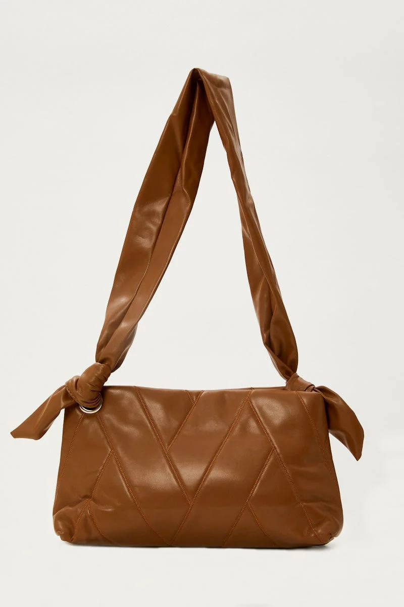 Beige Plus Under Arm Quilted Bag - Image 3