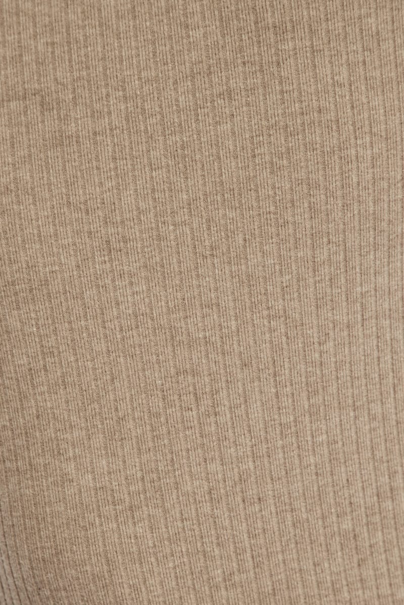 Beige Soft Touch Maxi Skirt Rib - Image 6