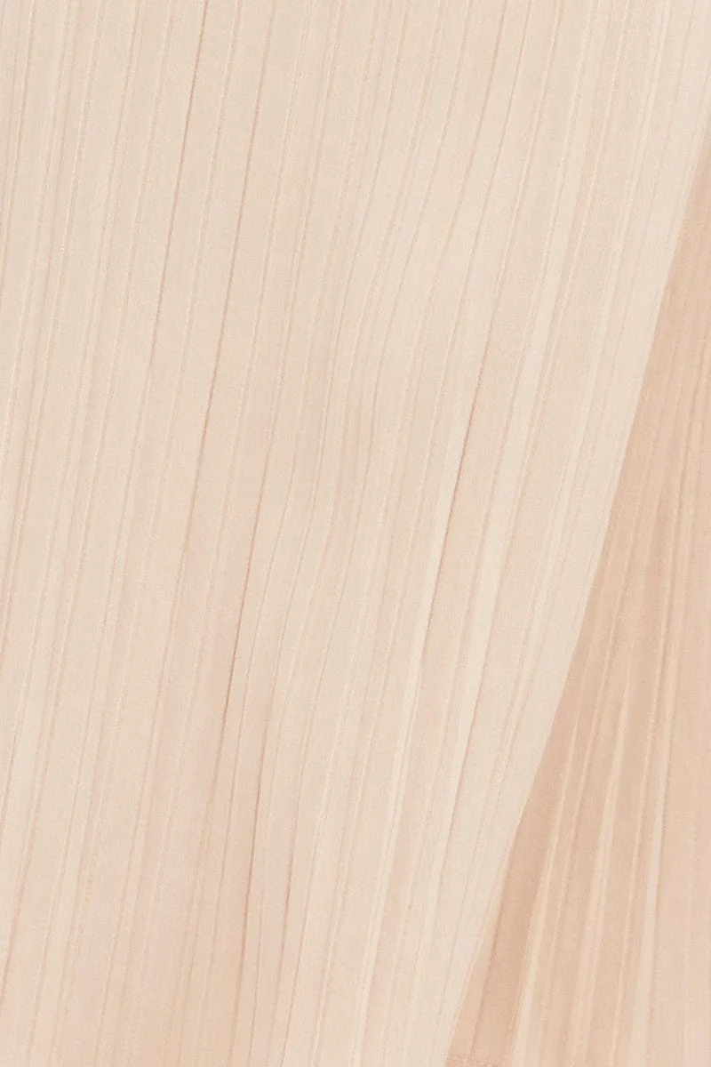 Beige Wide Leg Pants High Rise - Image 6