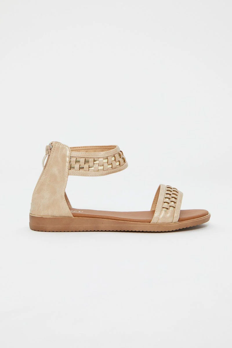 Beige Woven Sandal - Image 2