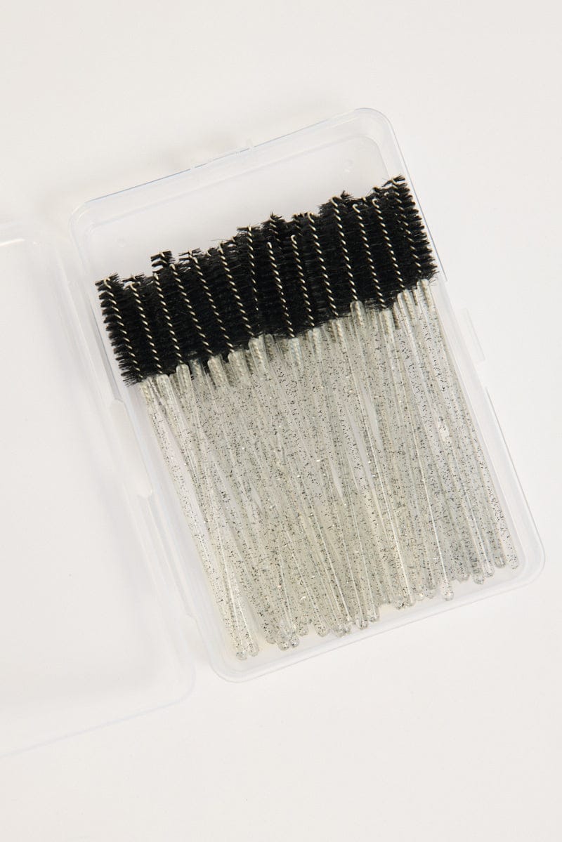 Black 50 Pk Eyelash Cur Disposable Eyelash Brush