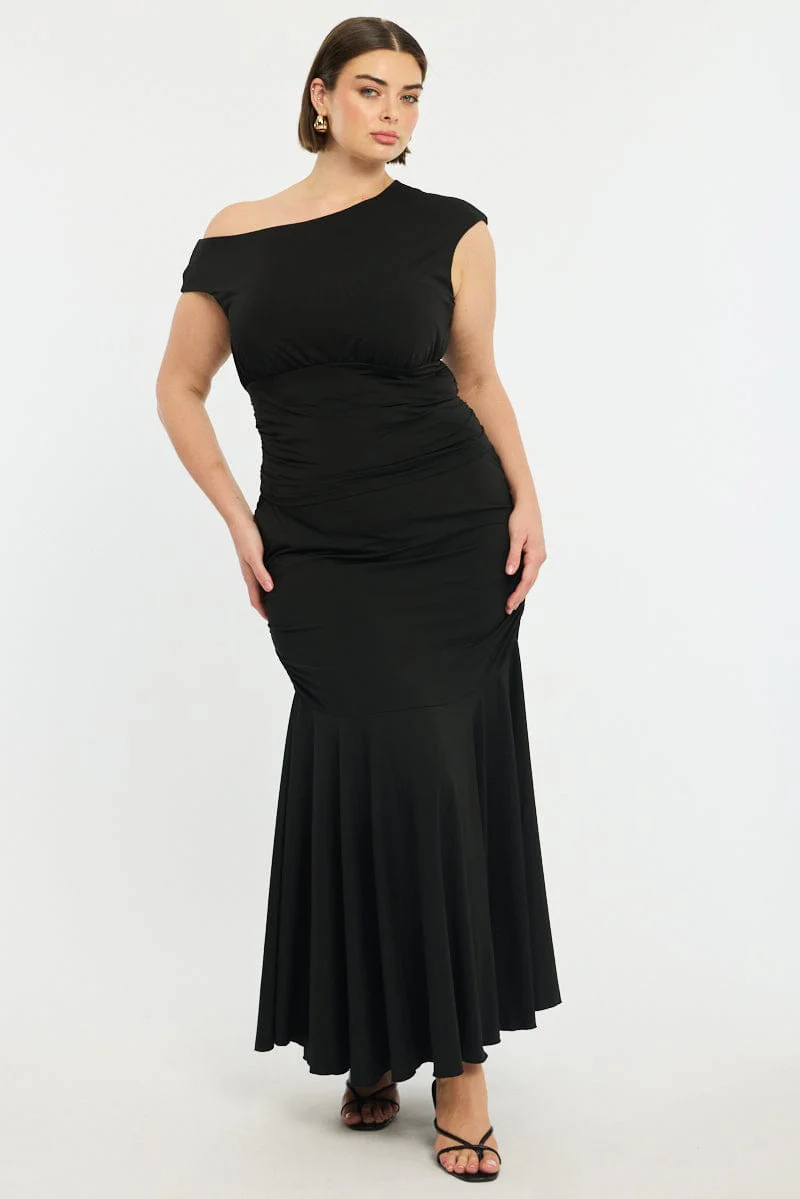 Black Asymmetrical Top Short Sleeve Jersey - Image 2