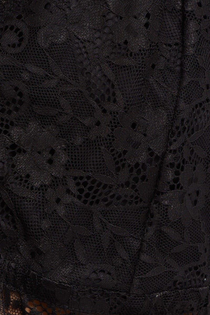 Black Basic Lace Bralette - Image 4