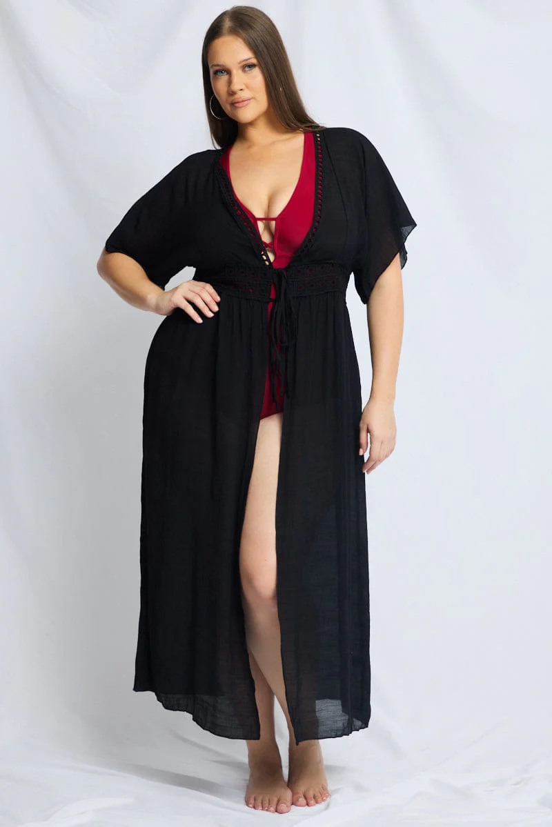 Black Beach Cover Up - Image 2