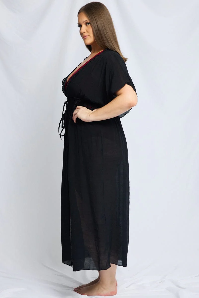 Black Beach Cover Up - Image 4