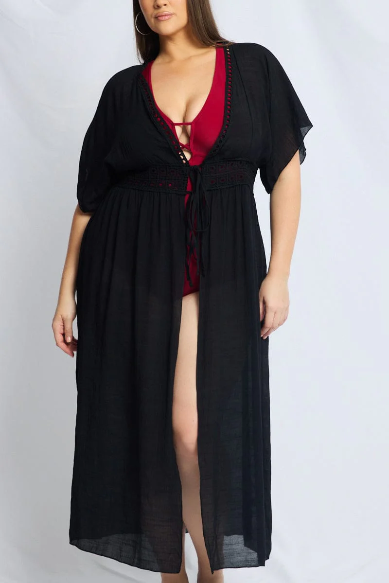 Black Beach Cover Up - Image 6