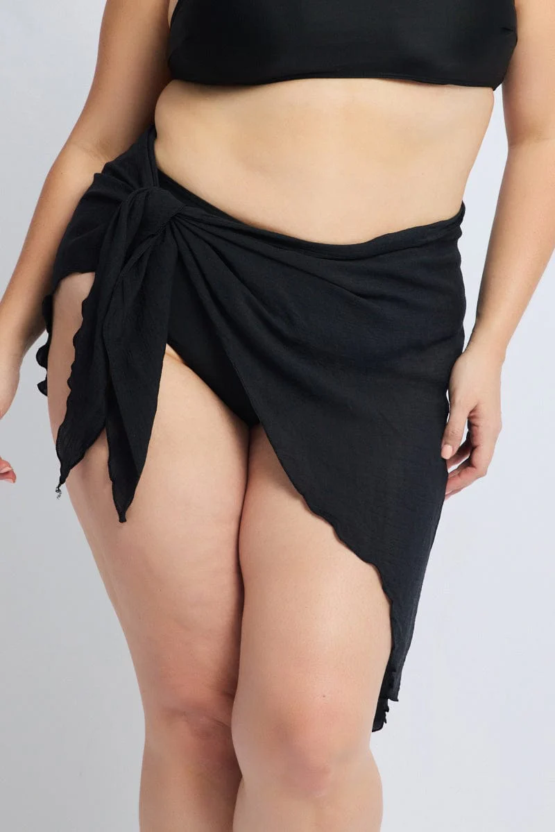 Black Beach Sarong - Image 3