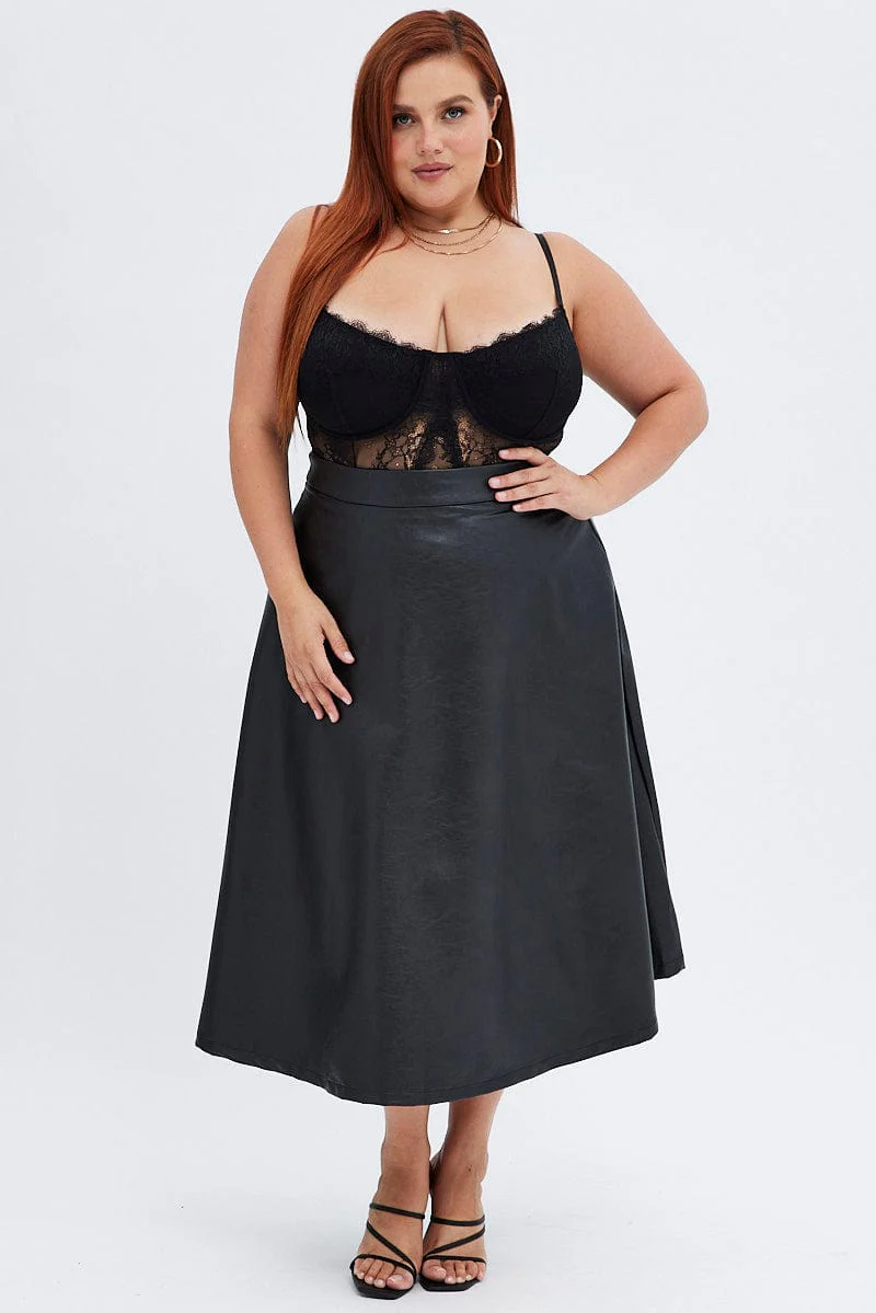 Black Bodysuit Lace - Image 3