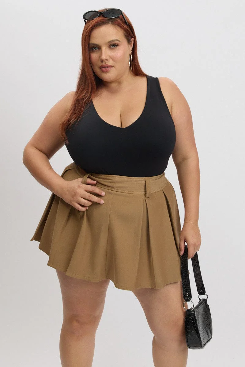 Black Bodysuit V Neck Supersoft - Image 3