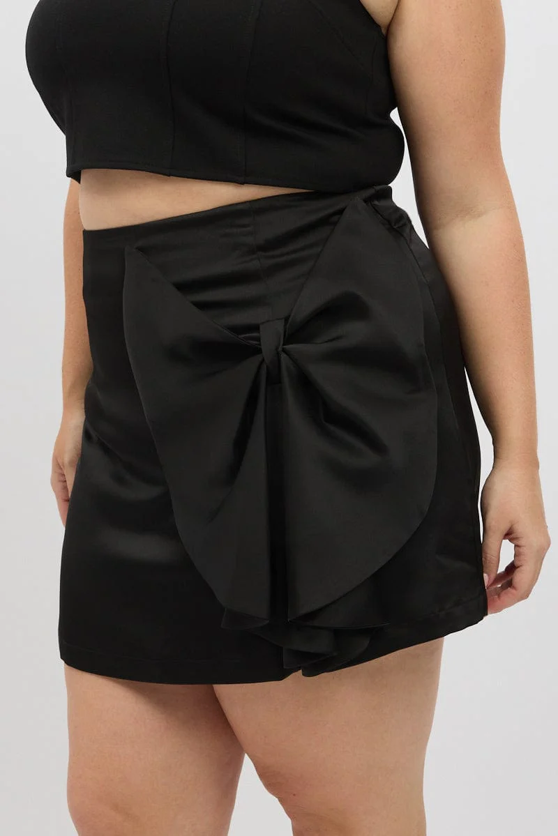 Black Bow Mini Skirt - Image 6
