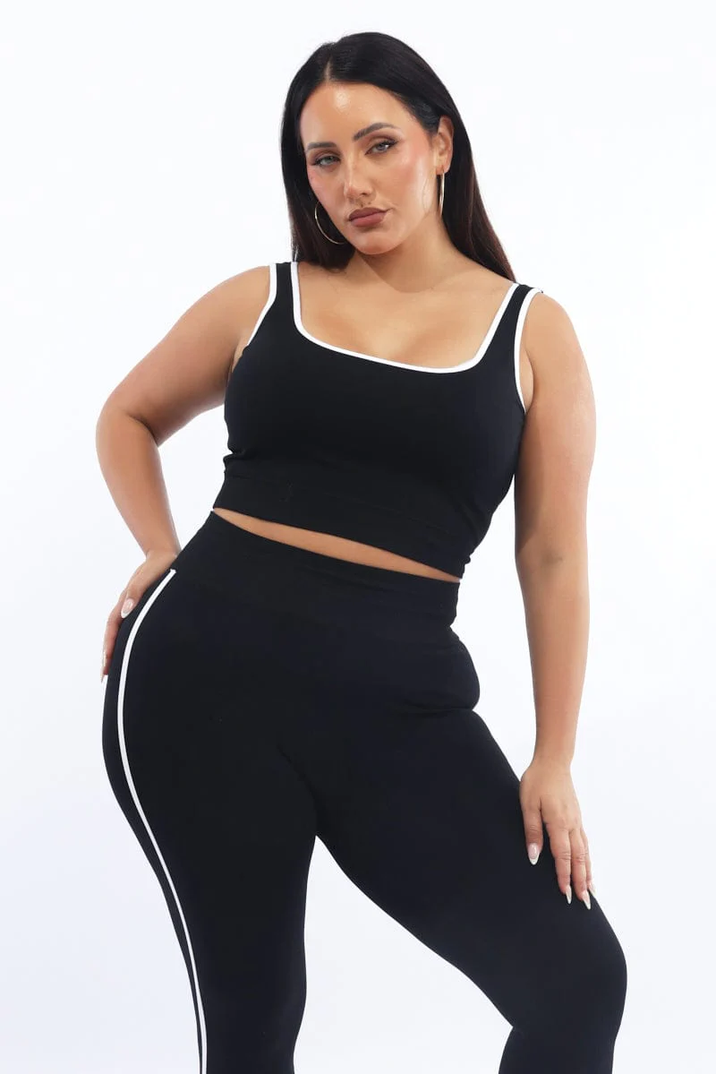 Black Bralette Seamless - Image 2
