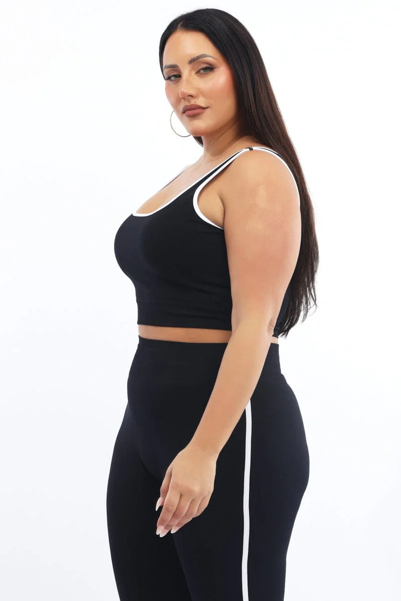 Black Bralette Seamless - Image 4