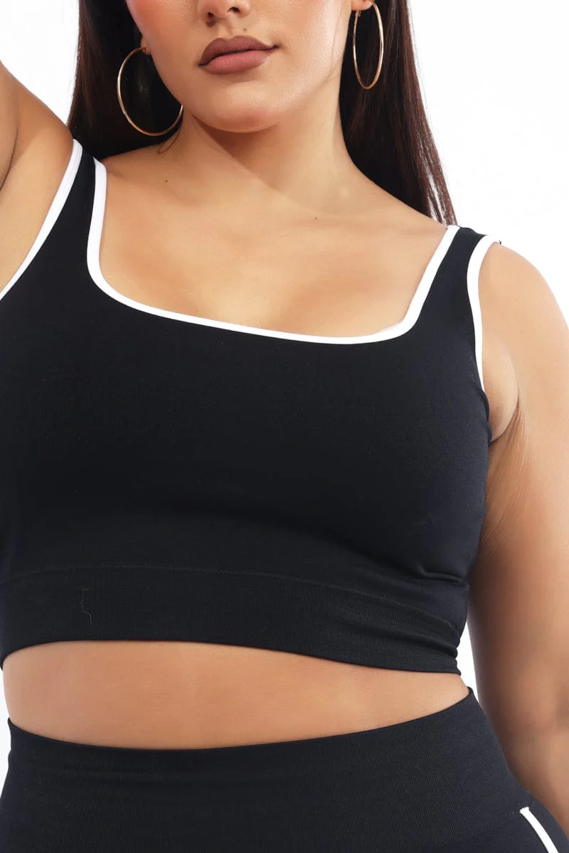 Black Bralette Seamless - Image 6