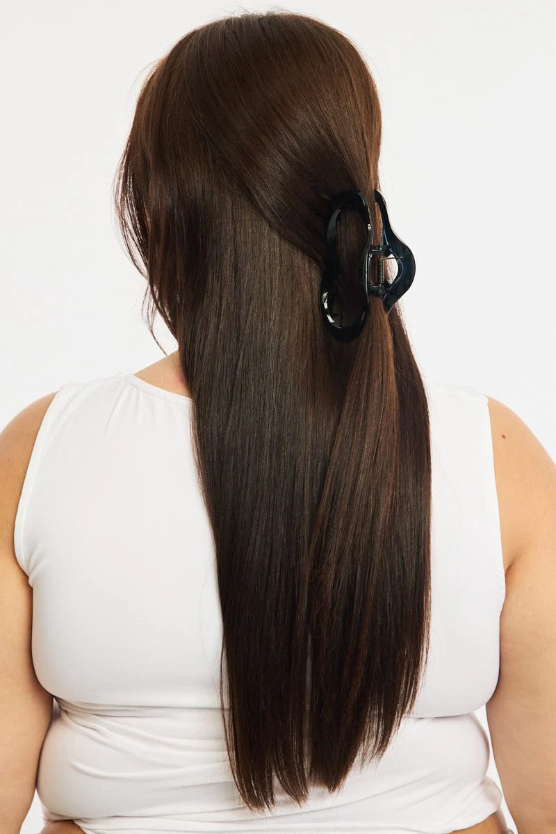 Black Cloud Hair Claw Clip