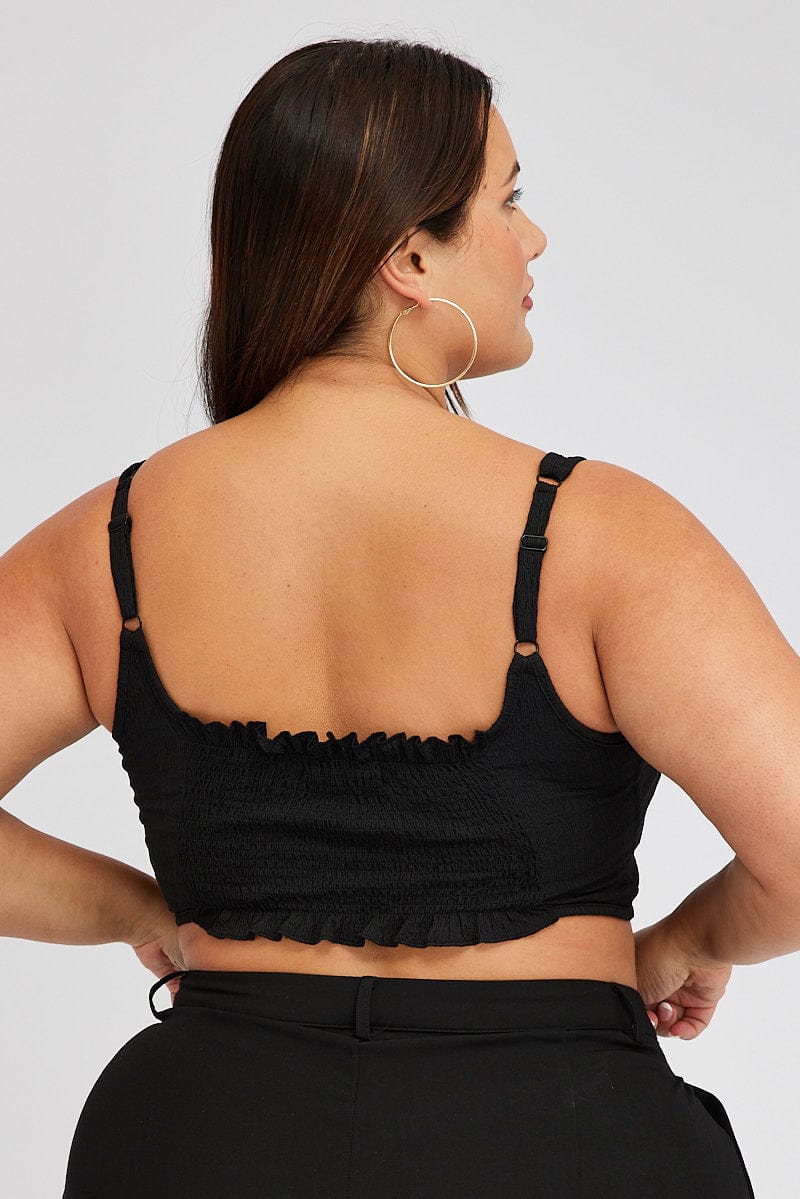 Black Corset Top Round Neck - Image 5