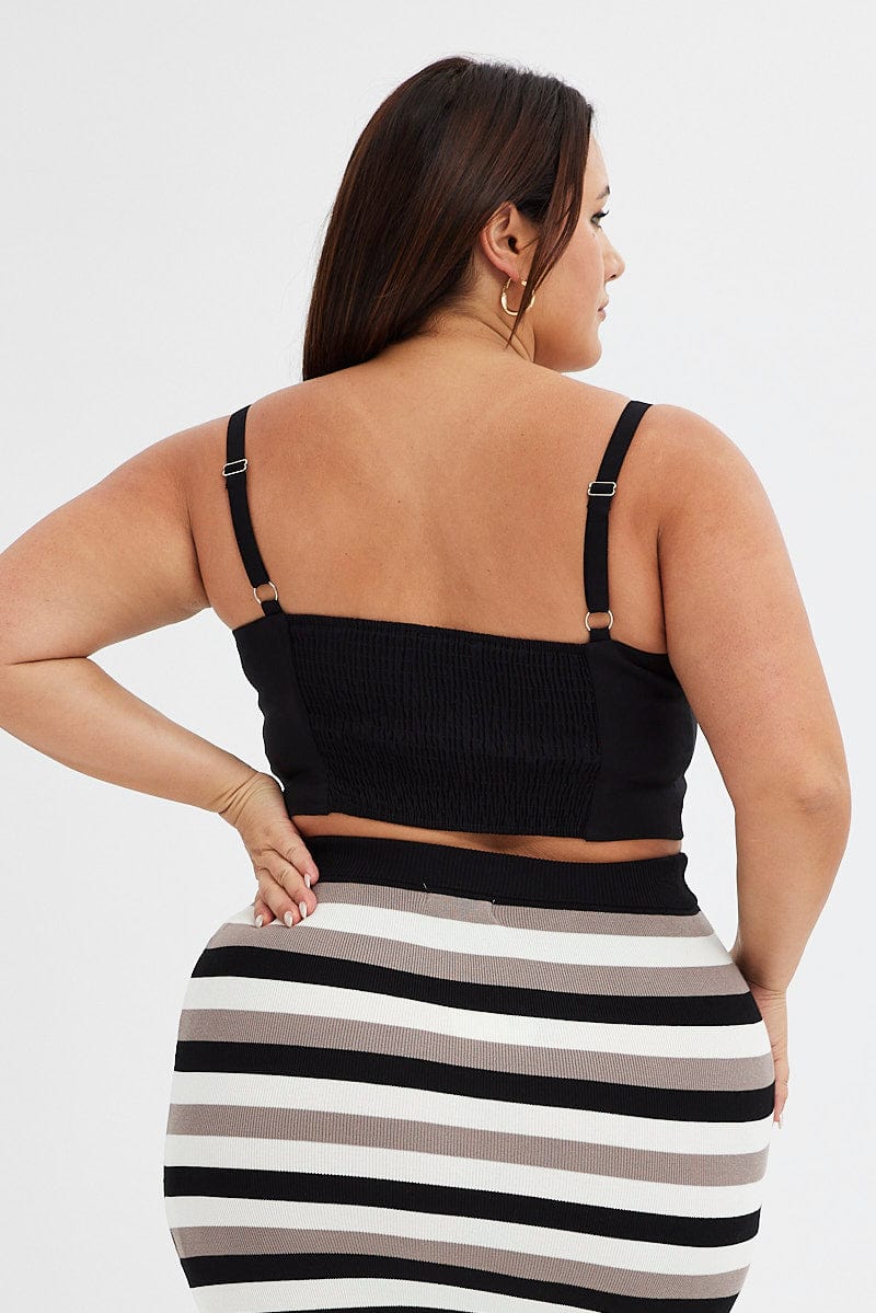 Black Corset Top Sleeveless - Image 5