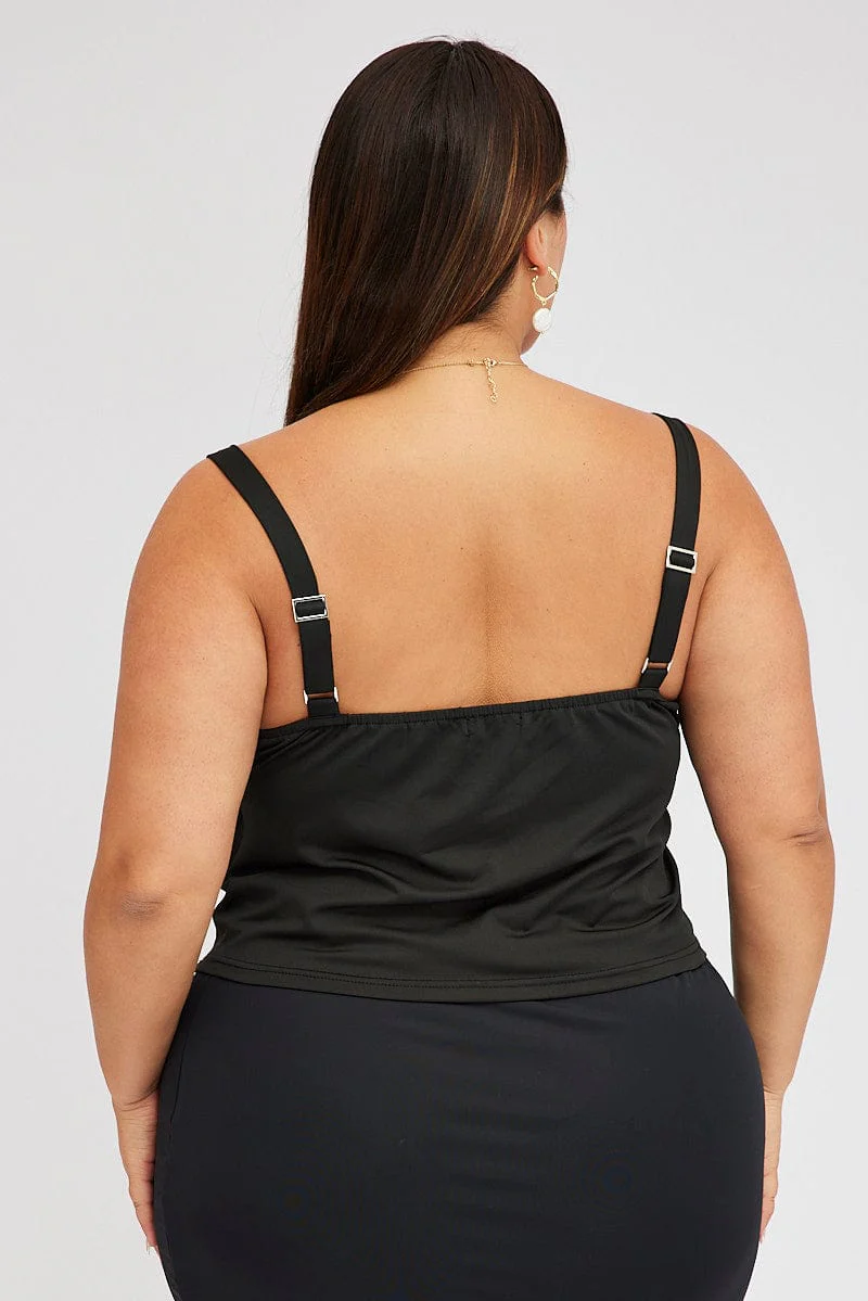 Black Cowl Neck Top - Image 5