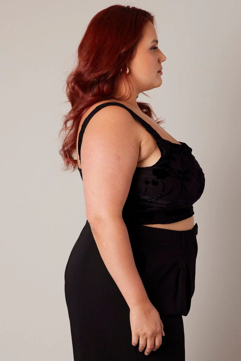 Black Cowl Top Sleeveless - Image 4