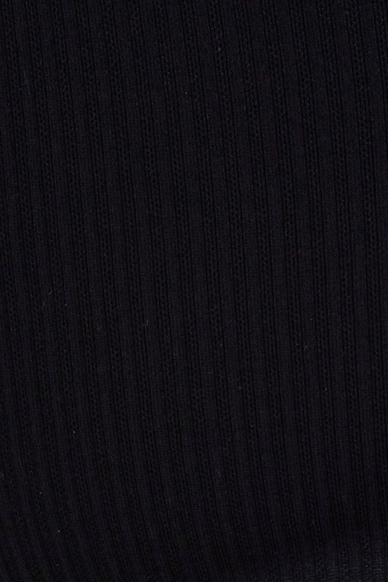 Black Crop Tank Top Seamless - Image 6