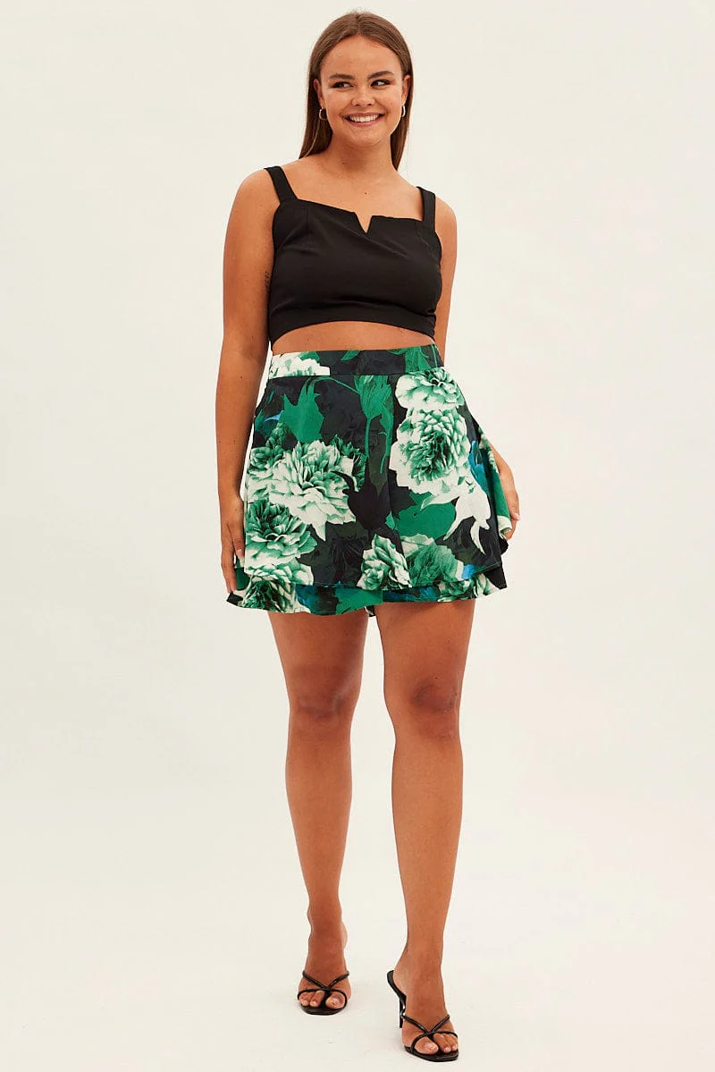 Black Crop Top Sleeveless V-wire - Image 2