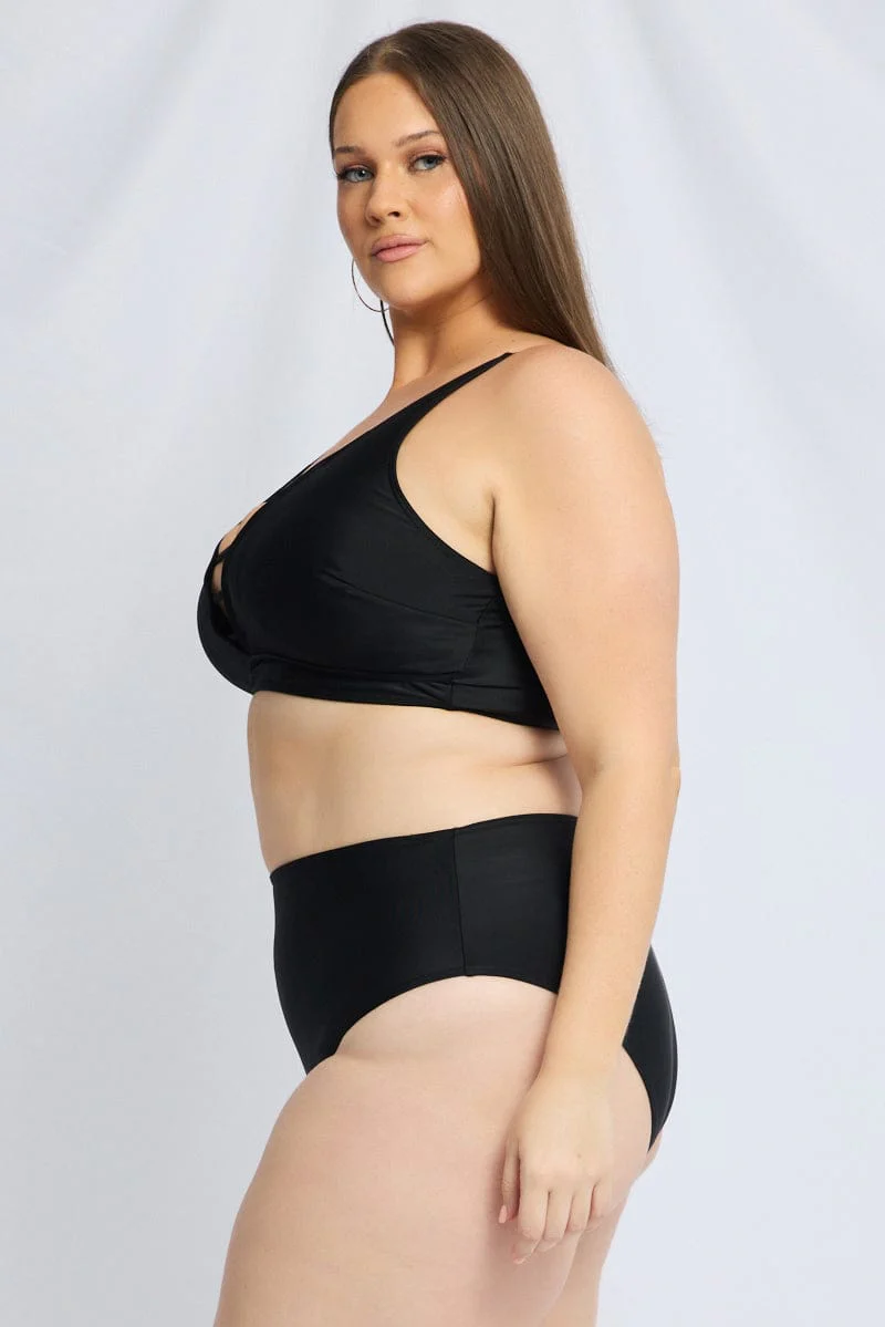 Black Cut Out Detail Bikini Set - Image 4