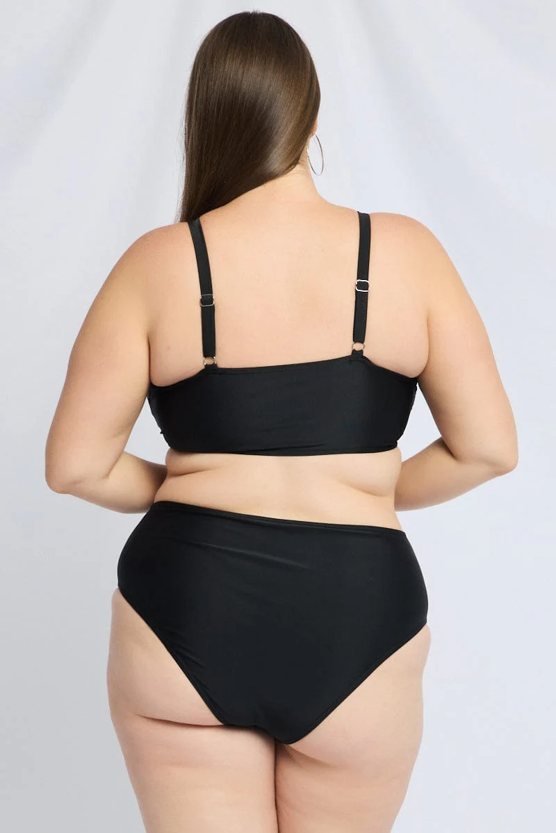 Black Cut Out Detail Bikini Set - Image 5