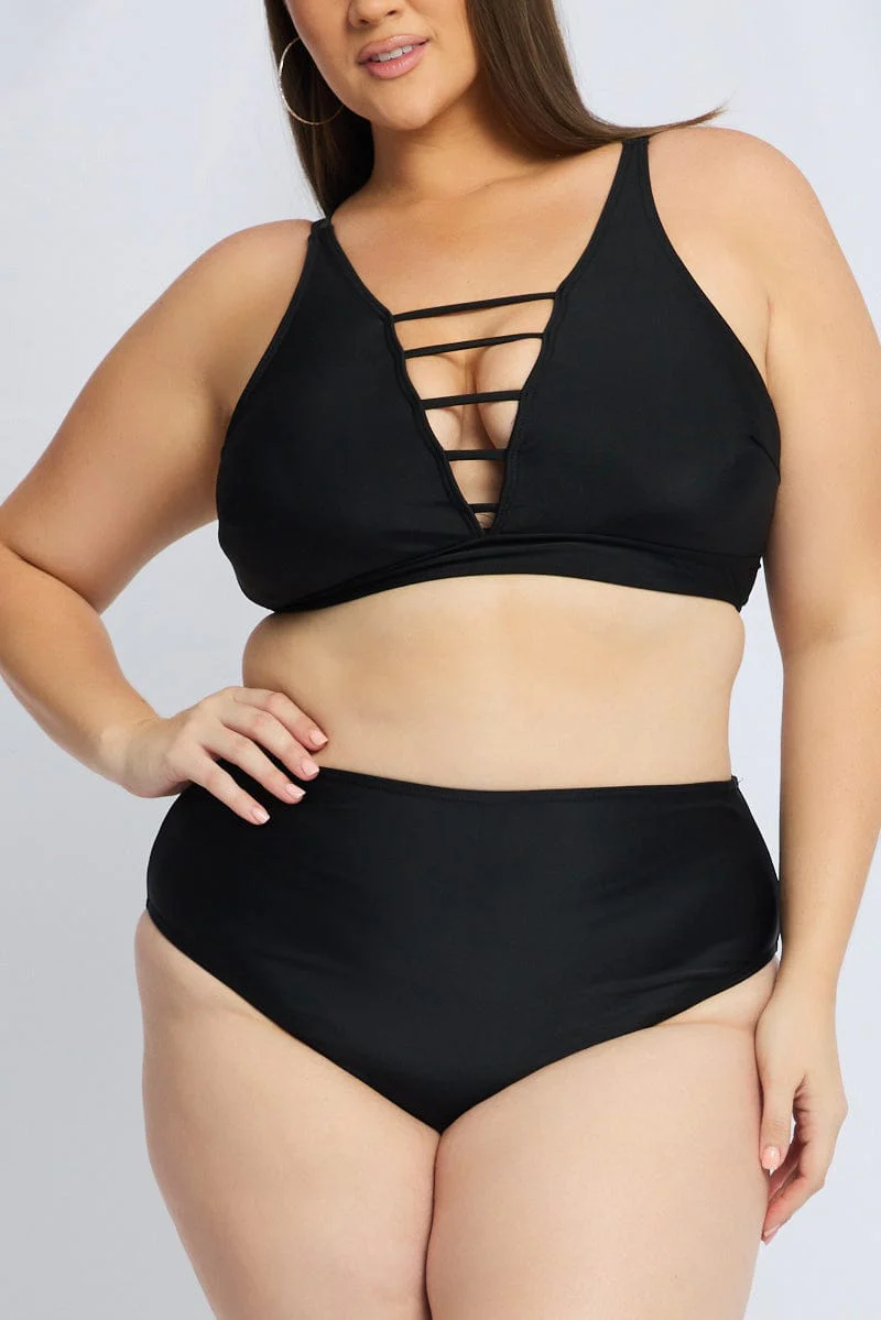 Black Cut Out Detail Bikini Set - Image 6