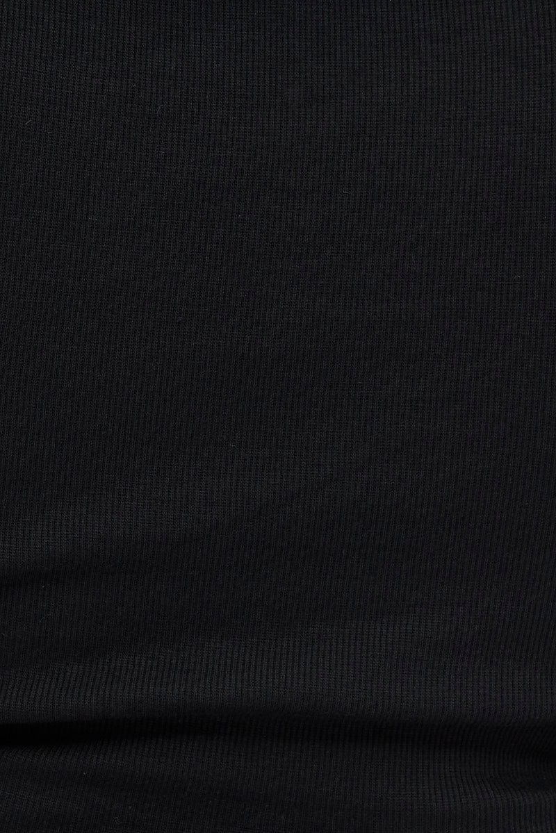 Black Cut Out Top Short Sleeve - Image 6