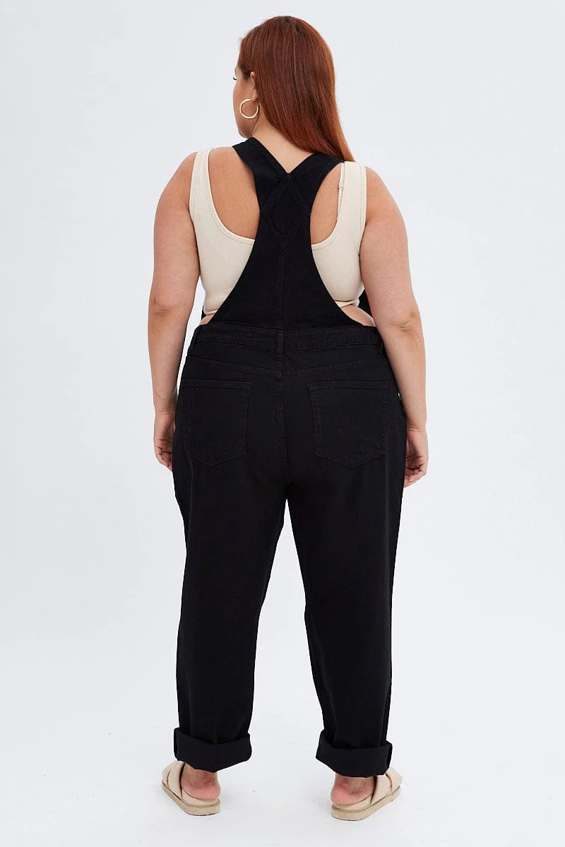 Black Denim Overall - Image 5