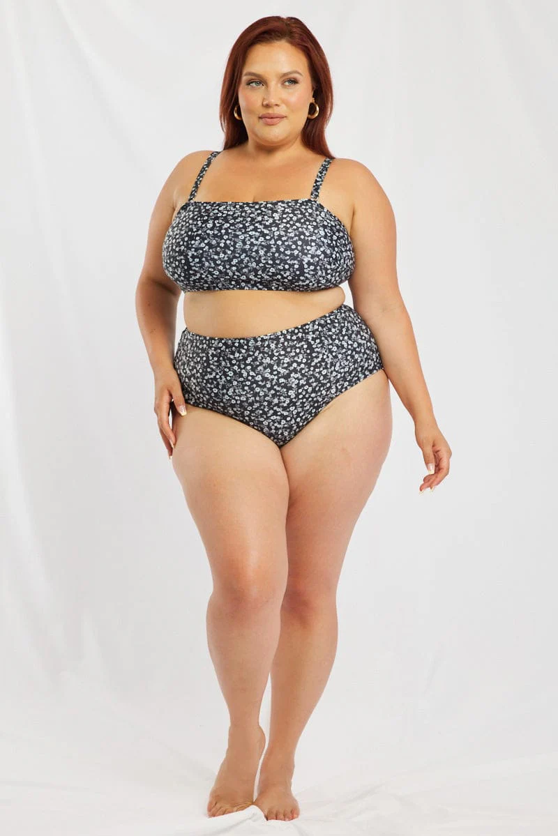 Black Ditsy Bikini Set - Image 2