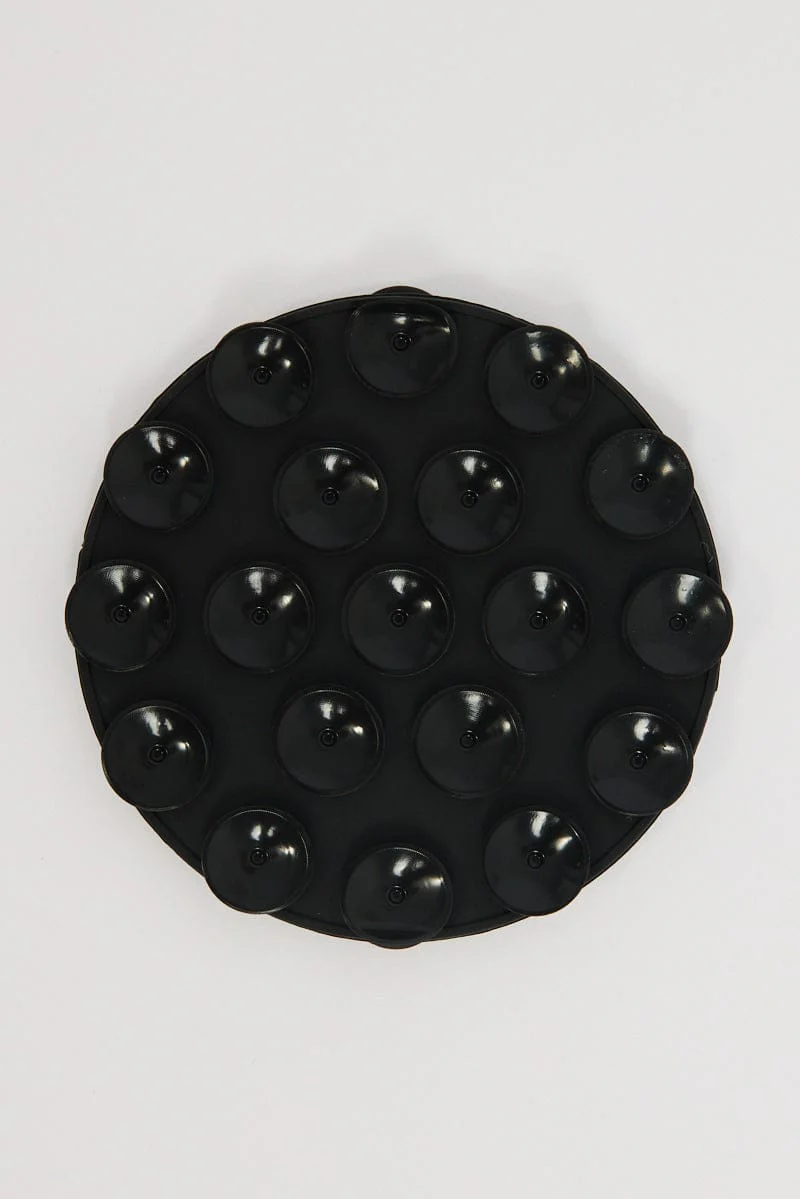 Black Double Side Suction Phone Grip