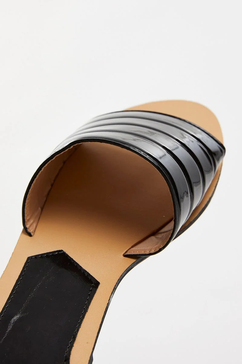 Black Flat Slides - Image 4