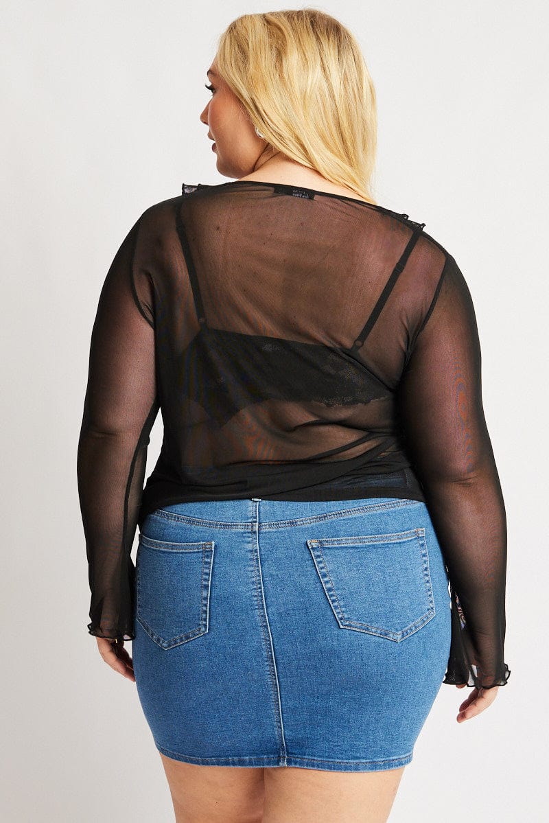 Black Frill Bolero Tie Jacket - Image 5