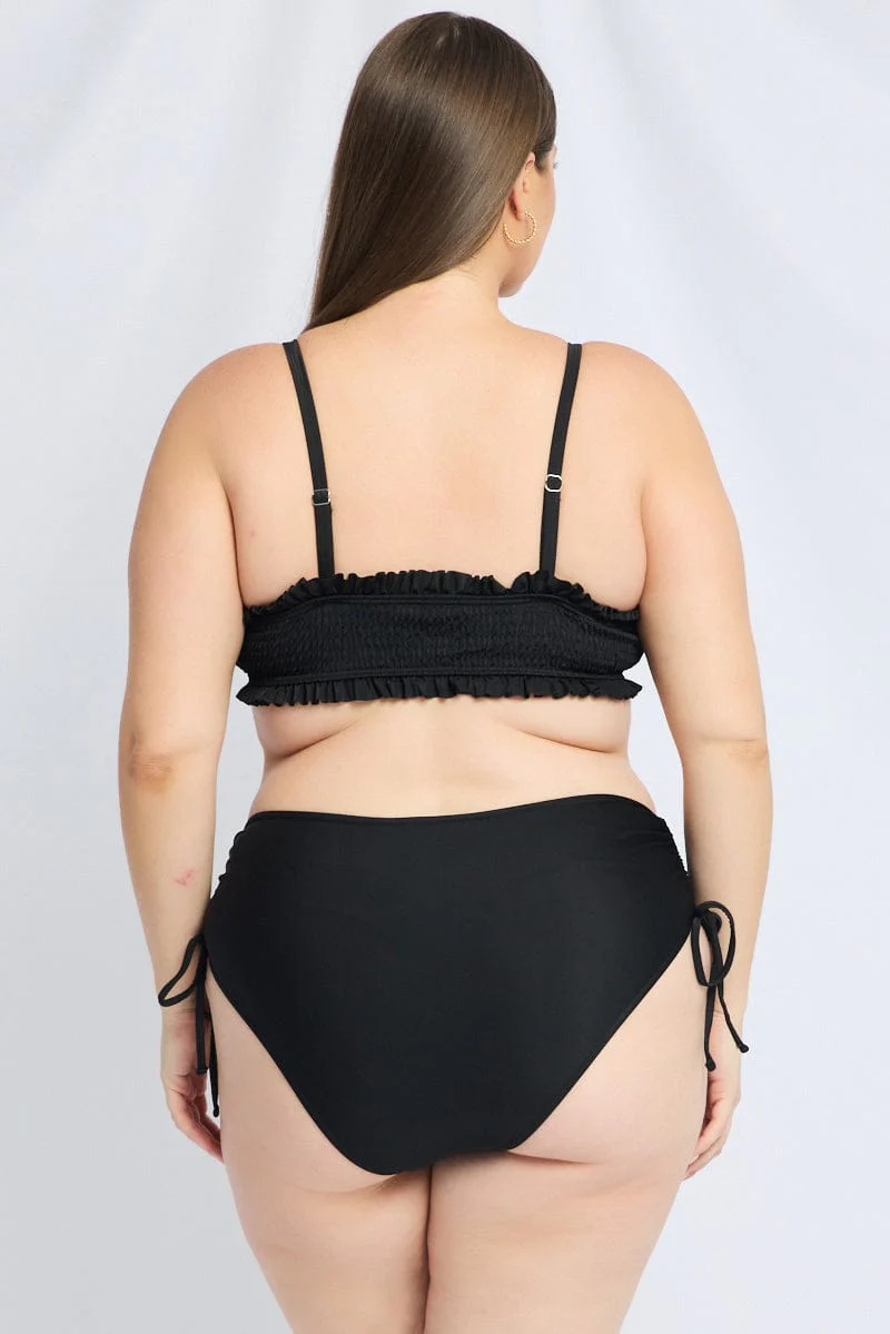 Black Frilly Bikini Set - Image 5