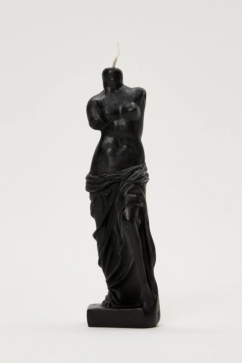 Black Grecian Figure Candle - Image 2