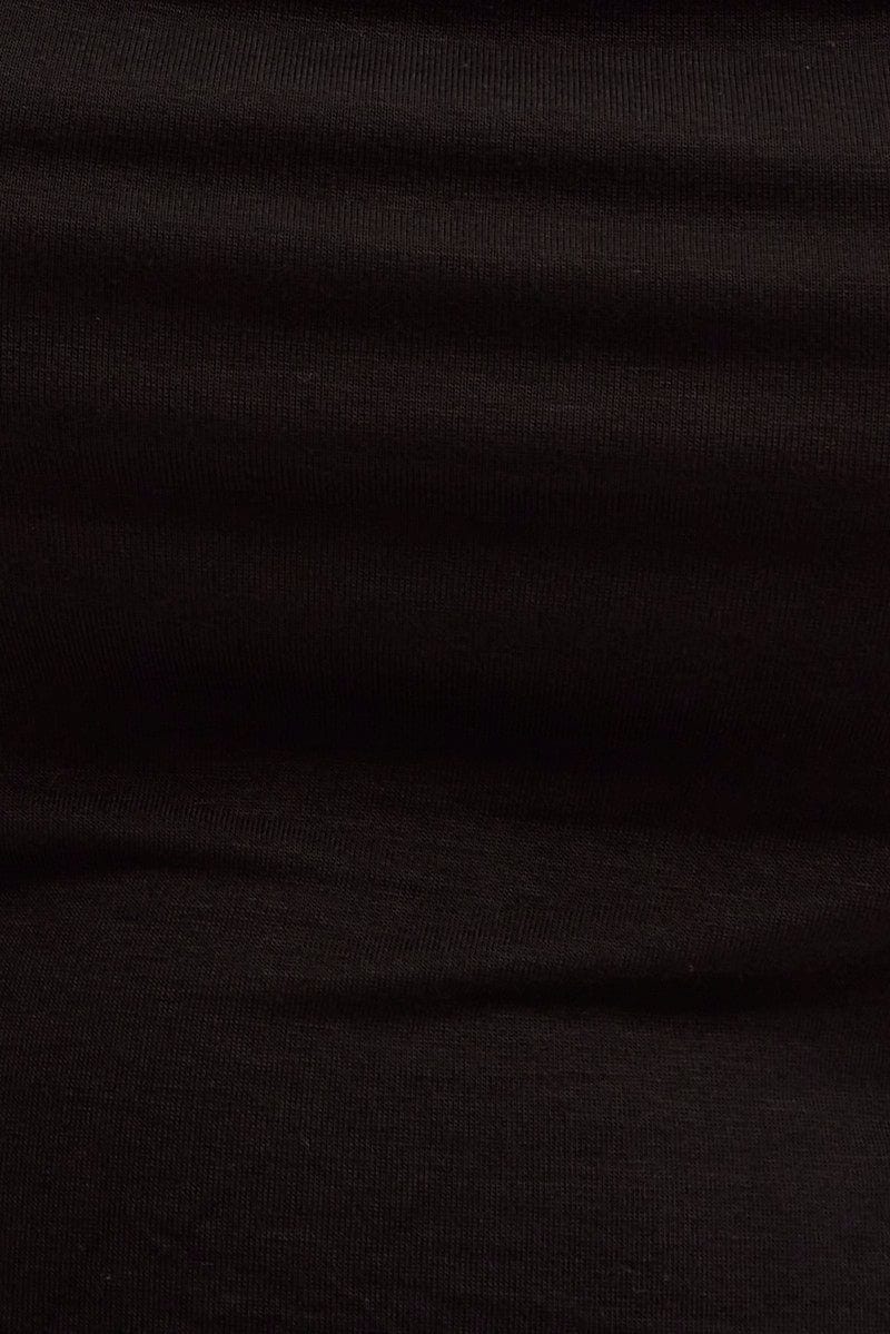 Black Halter Top Chain Detail - Image 6