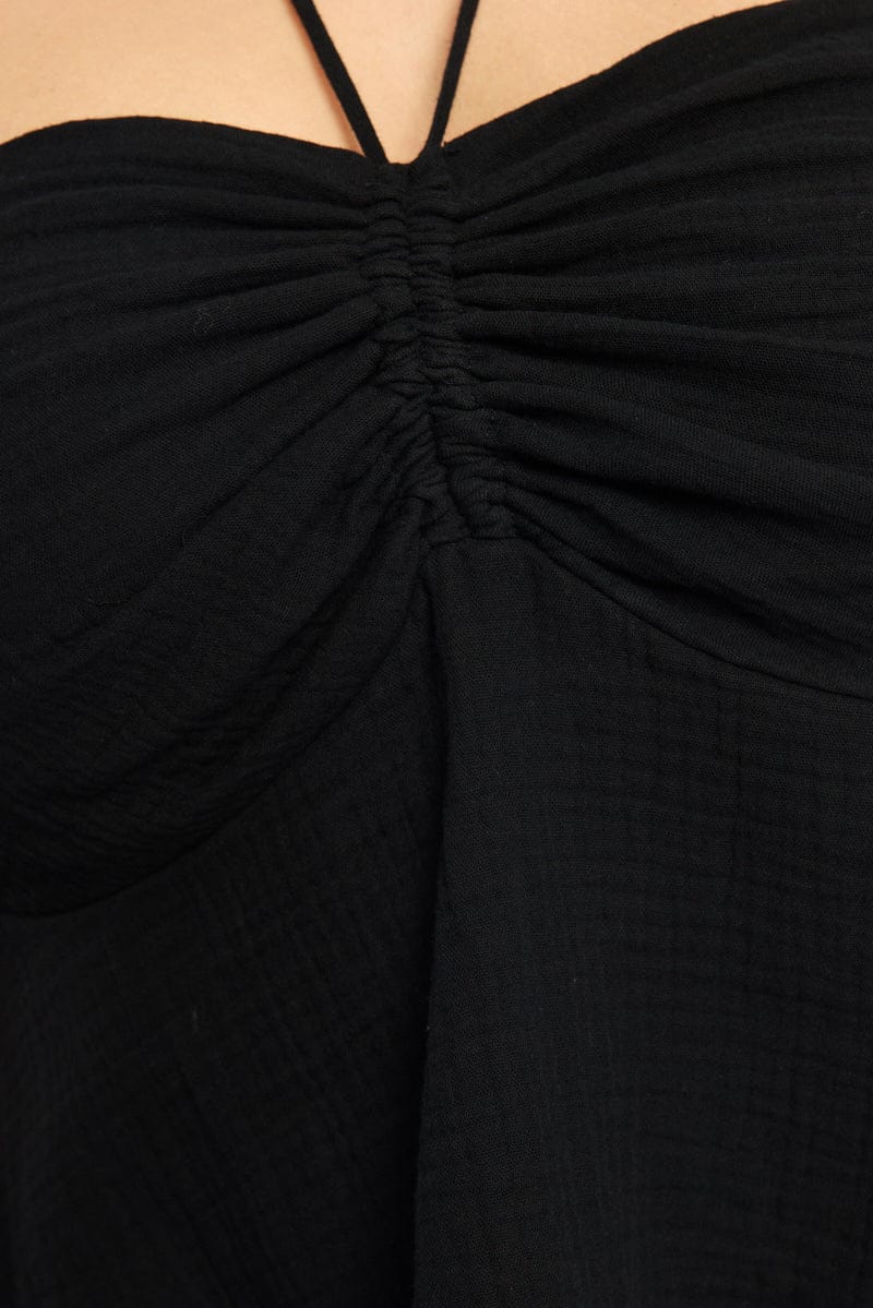 Black Halter Top Sleeveless - Image 5