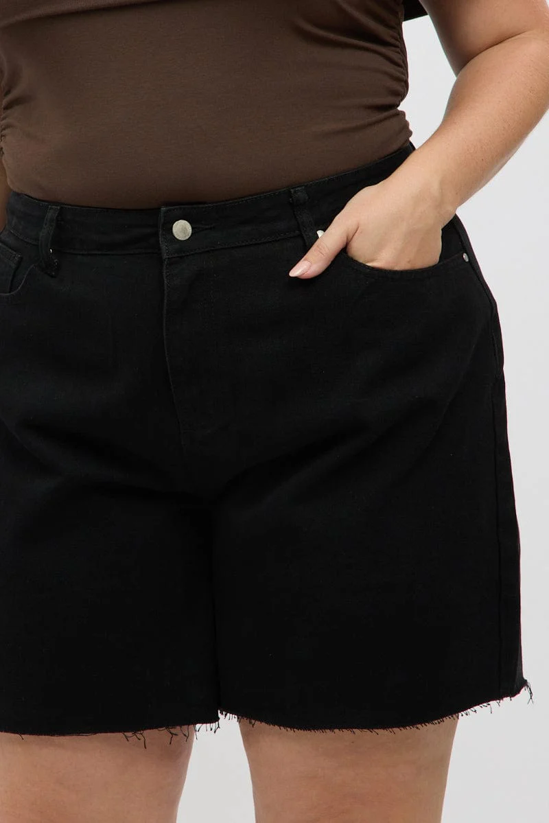 Black Jorts Mid Rise - Image 6